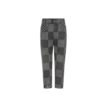 LOUIS VUITTON X Nigo Giant Damier Waves Mngm Denim Pants