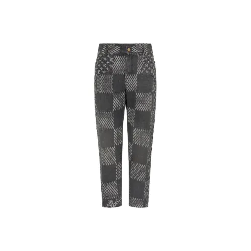 LOUIS VUITTON X Nigo Giant Damier Waves Mngm Denim Pants