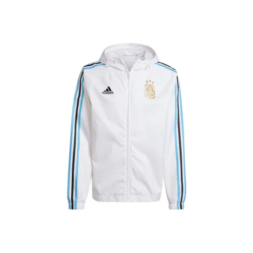 Adidas Argentina Team Sport Performance Jackets Coats Men's White