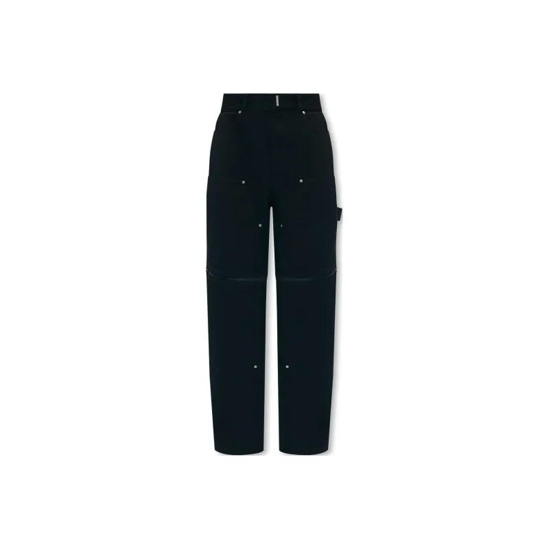 Givenchy High Rise Wide Leg Jeans-0