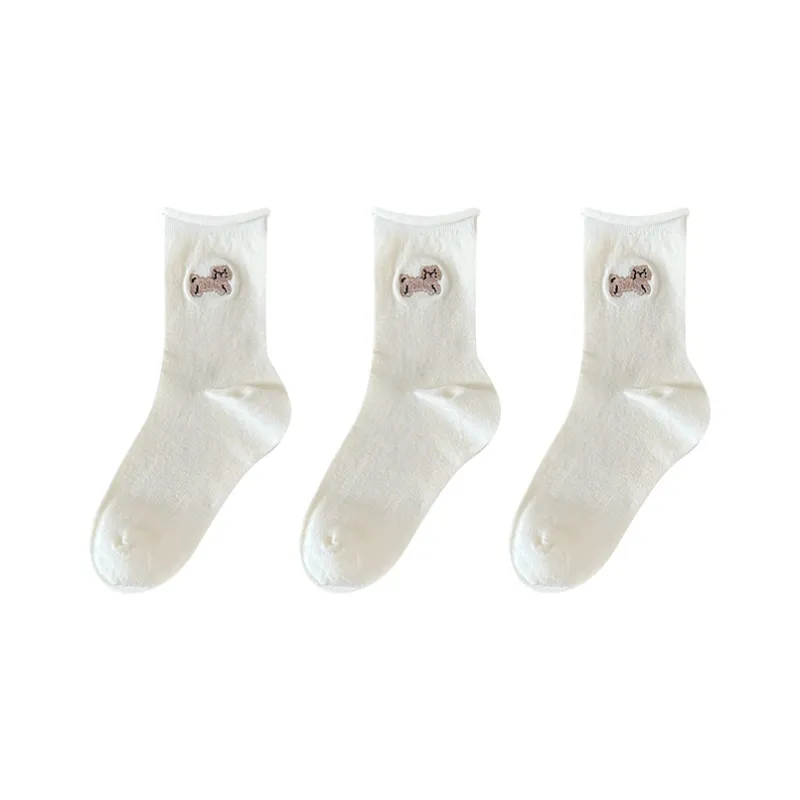 Moremoli Mid Calf Socks Women's 3 Pack-6