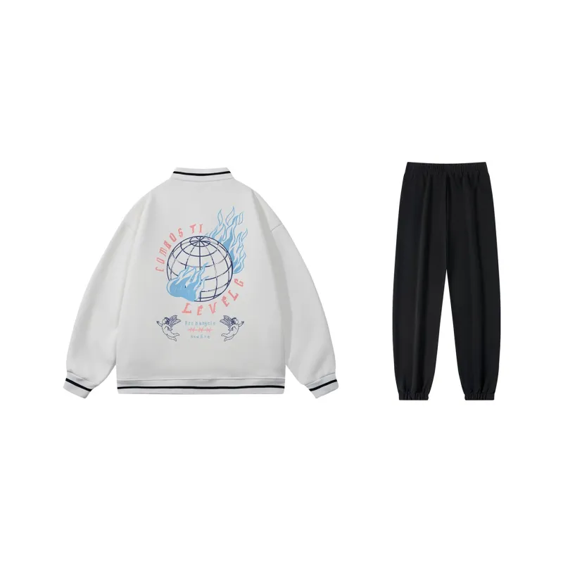 LEVEL RELAX Series Baseball Jacket Unisex-12