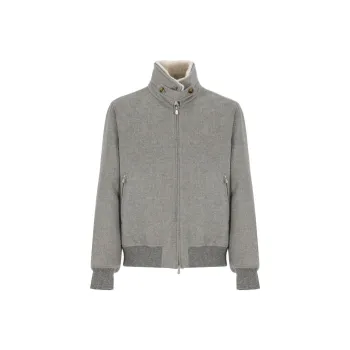 Brunello Cucinelli Mélange-Effect Zipped Jacket