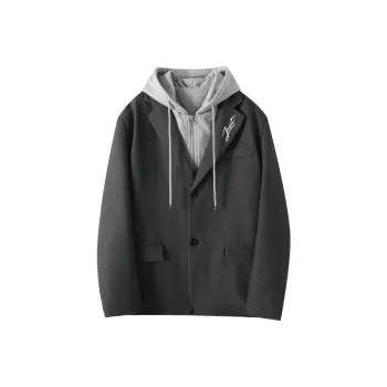 JCUI Jackets & Coats Unisex Dark Gray