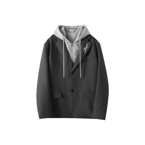JCUI Jackets & Coats Unisex Dark Gray