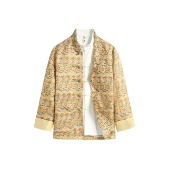 XUANSHENG Spring And Fall Jackets Coats Men's Small Dragon Pattern