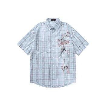 GENANX Shirts Unisex Blue Plaid