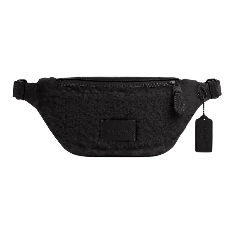 COACH Warren Coated Canvas Fanny Pack Tubas Women's Black-0