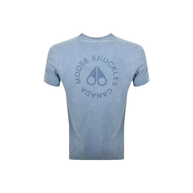 Moose Knuckles T Shirt Men's Sea Blue-1
