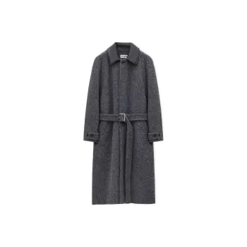 LOEWE Coats Men Gray