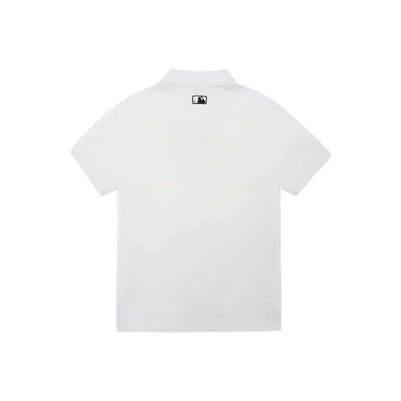 MLB Base Logo Polo Shirt Women's White-1