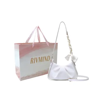 RIVMIND PU Shoulder Bag, Crossbody Bag Regular Women's White/Black/Yellow/Green
