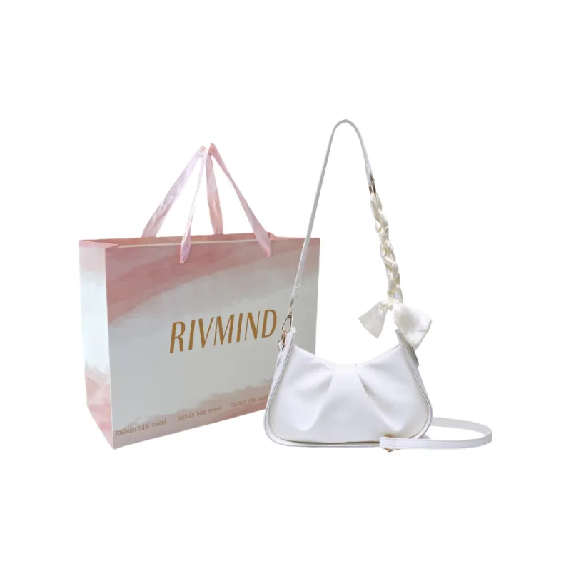 RIVMIND PU Shoulder Bag, Crossbody Bag Regular Women's White/Black/Yellow/Green-0