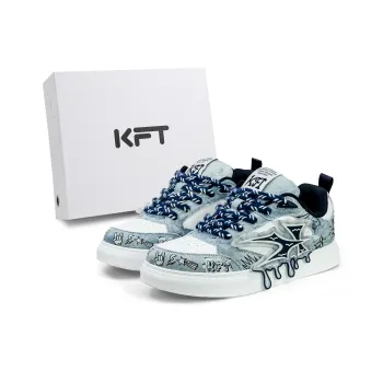 KFT Slip Resistant Cushioning Height Increasing Low Top Skateboard Shoes Unisex