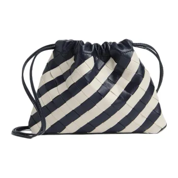 Bottega Veneta Dustbag Calfskin Crossbody Bag, Shoulder Bag Trumpets Women's Black & White