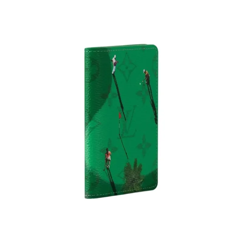 LOUIS VUITTON Werner Bronkhorst Collaboration Colored Monogram Coated Canvas Card Holder Unisex Green-1