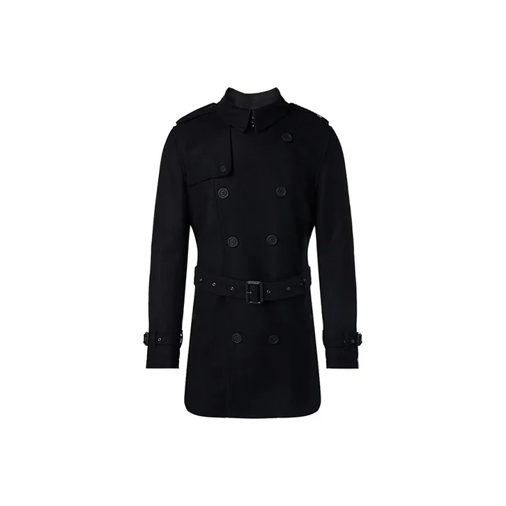 Burberry Trench Coat Men's Black-0