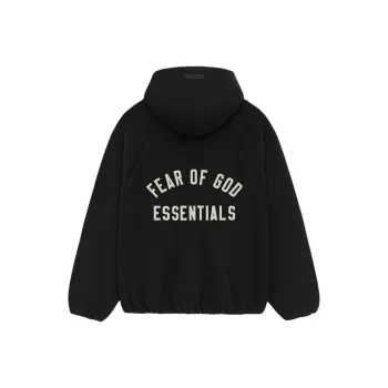 Fear Of God Essentials Brushed Hooded Bomber Jacket