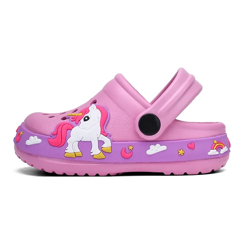 XMISTUO Men's Platform Cartoon Excavator Clogs Unicorn Home EVA Slip Resistant Casual Cute Slippers-13