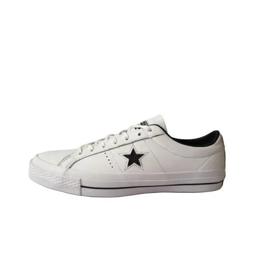 Converse Anti Slip Wear Resistant Low Top Skateboard Shoes Women's White