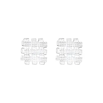 Happy Tide S999 Fine Silver Stud Earrings Women's