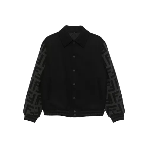 FENDI Logo Detailed Bomber Jacket