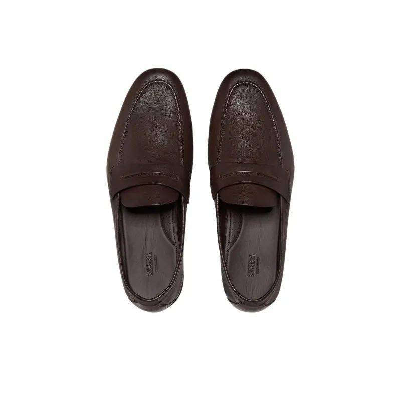Zegna Casual Shoes Men's Dark Brown-3