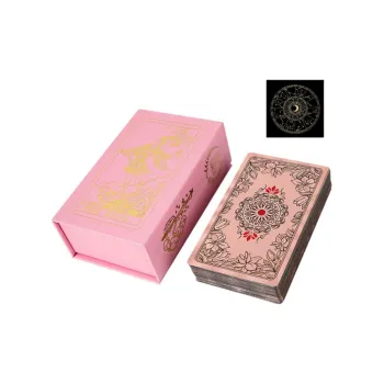 AZLCL Tarot Boxed Wite Classic PVC Waterproof Gold Foil Board Games