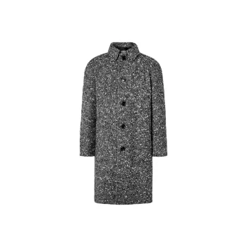 CELINE Camden Mac Coat In Wool Tweed