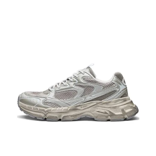 Kappa Anti Slip Wear Resistant Low Top Chunky Sneakers Unisex Warm And Soft Gray