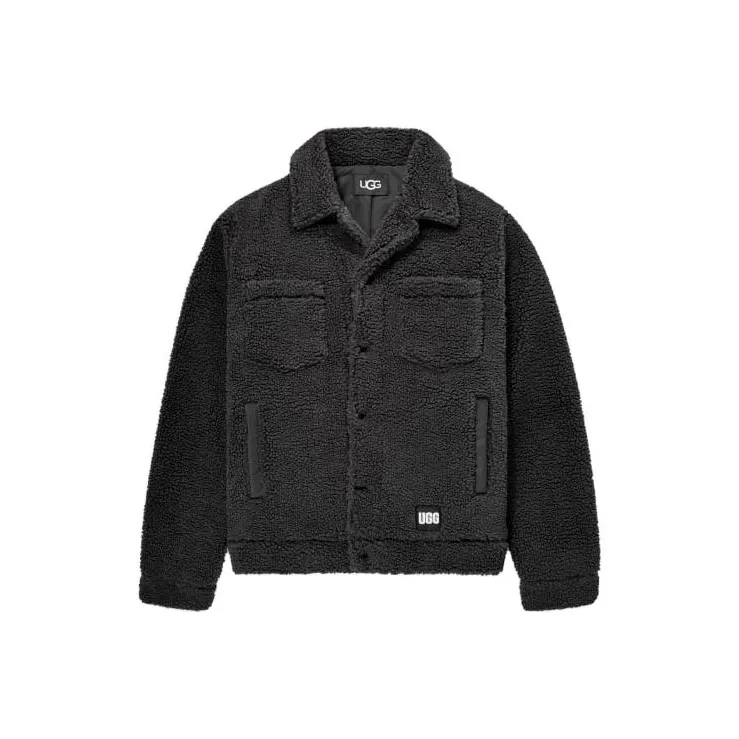 UGG Janson Sherpa Trucker Jacket Jackets Coats Men's Dark Gray-0