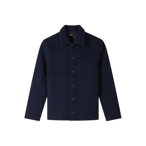 A.P.C SS25 We11done jackets Coats Unisex Dark Marine Blue