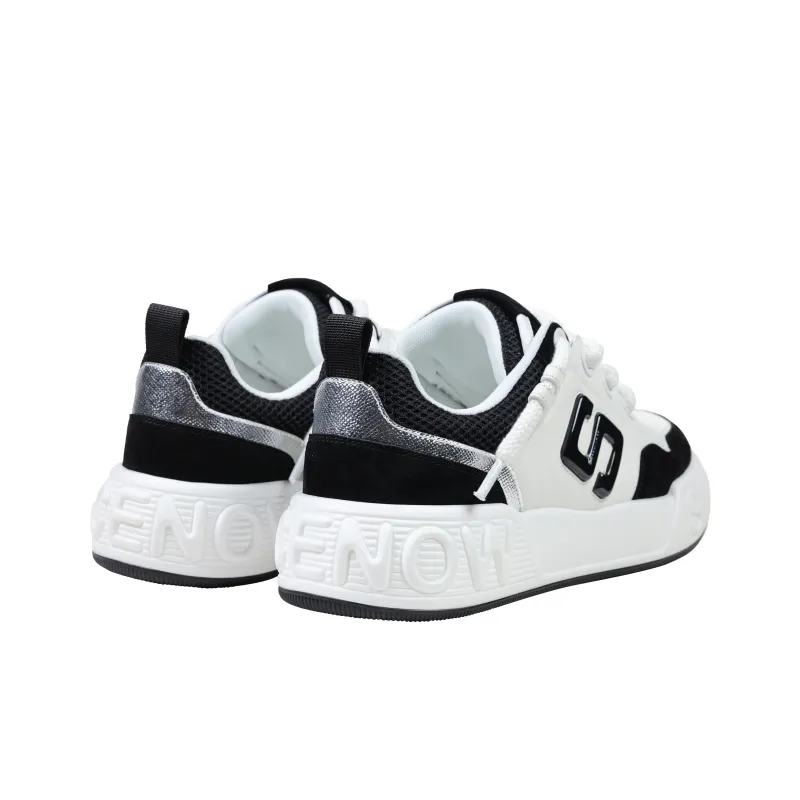 SINCENOW Abrasion Resistant Height Increasing Low Top Skateboard Shoes Men's-8