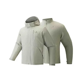 ANTA Outdoor Collection Windbreaker Jackets Men Cyan Bird Gray