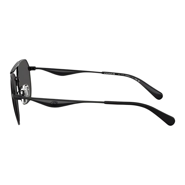 COACH Resin Aviator Sunglasses Unisex Black-2