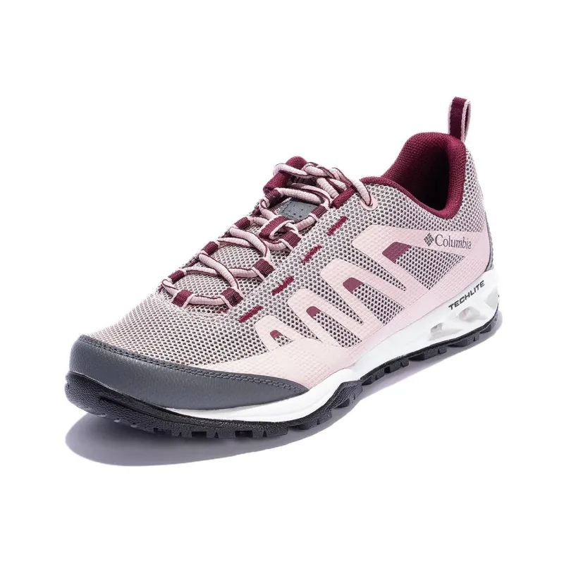 Columbia Vapor Vent Shock Absorbers With Slip Resistant Features Low Top Hiking Shoes Women's Pink-1