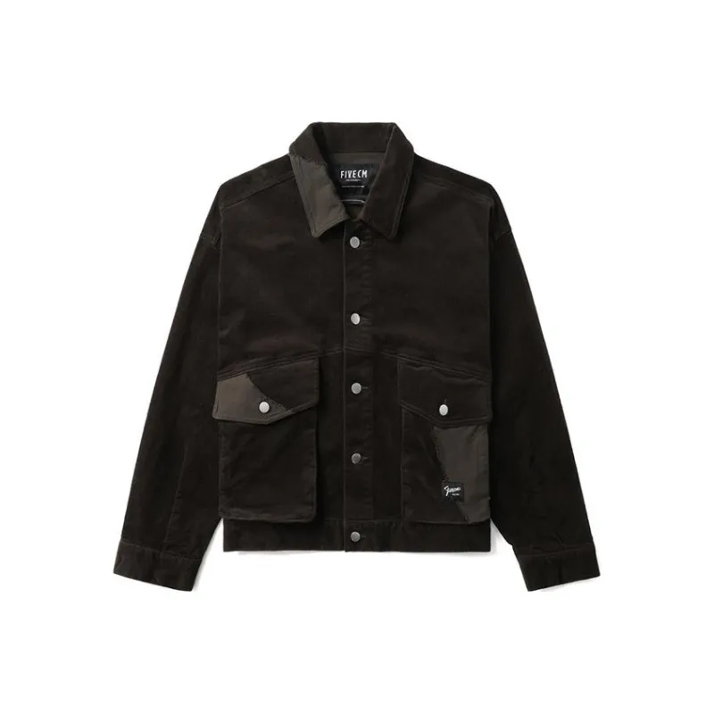 FIVE CM Buttoned Cotton blend Jacket-0