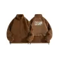[Soft and Plush Sherpa]Caramel Brown (Ink Clouds and Crane Back Logo)