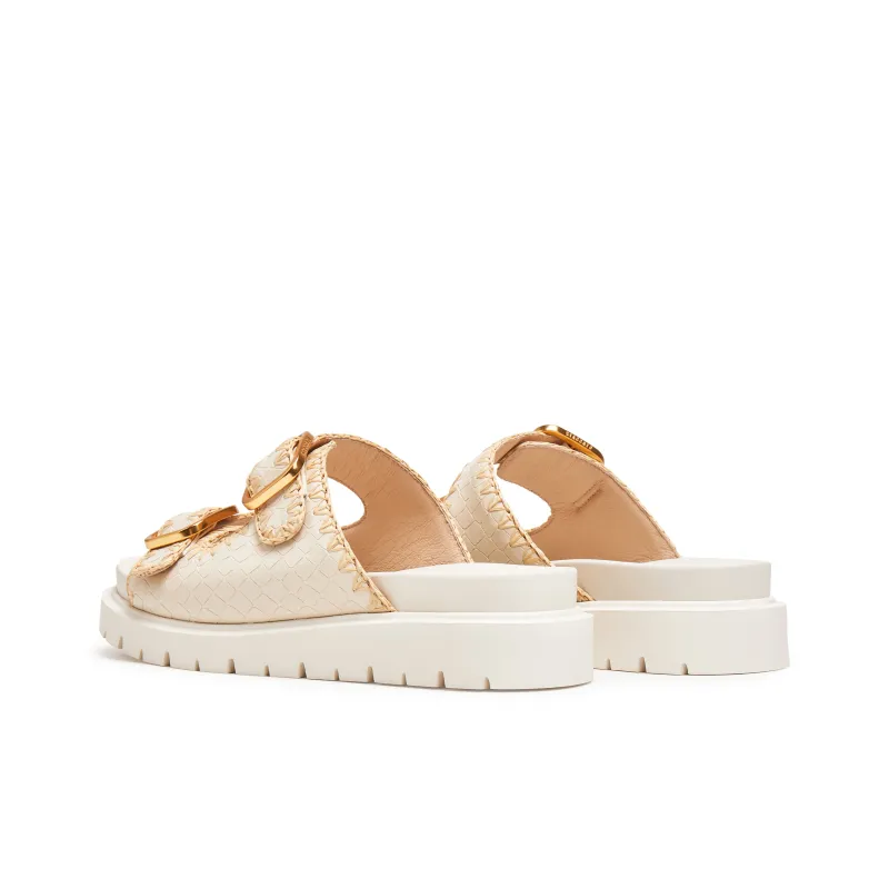 Staccato Quick Dry Slide Slippers Women's Beige Apricot-3