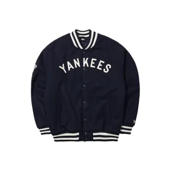 New Era x MLB FW23 Baseball Jacket Unisex Navy Blue
