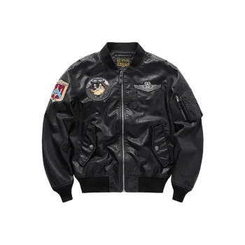 VIP Leather Jackets Men Black