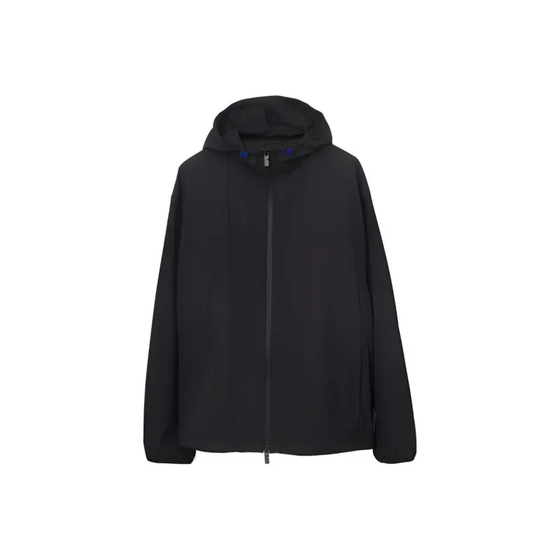 Burberry EKD Embroidered Hooded Zipped Lightweight Jacket-0