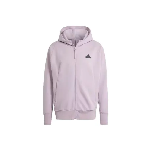 Adidas Z.N.E. Z.N.E. Winterized Full Zip Hooded Track Top Jackets & Coats Men's Light Purple