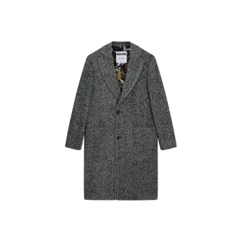 MOSCHINO Coats Men Black