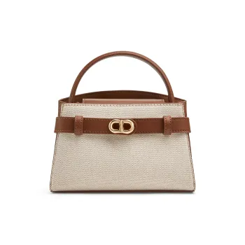 CHARLES&KEITH PU Shoulder Bag, Crossbody Bag, Handbag Small Size Women's Taupe/Beige