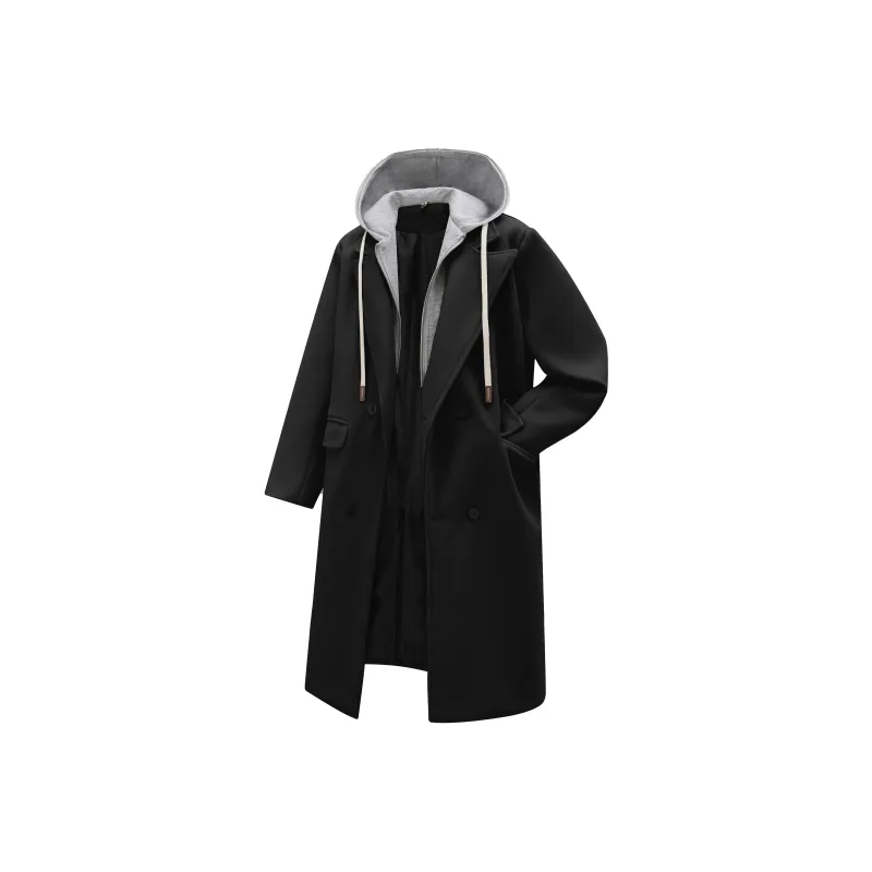 HOKLV Coats Unisex Off White-2