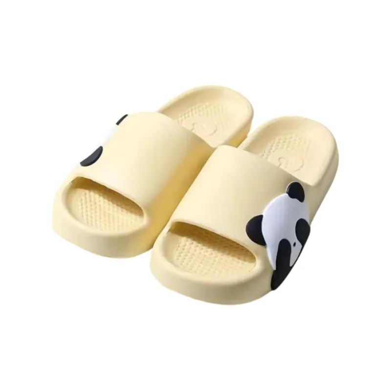 Yunpo Cute Cartoon Panda Slippers For Men, Home Indoor & Outdoor, Couple, EVA Squashy And Bouncy Feeling, Slide Slipper-8
