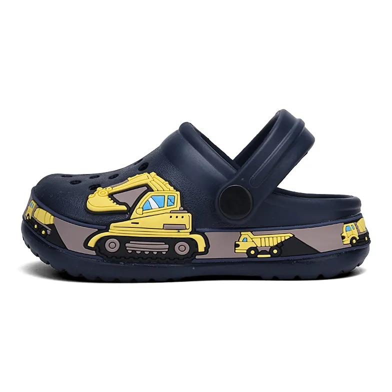 XMISTUO Men's Platform Cartoon Excavator Clogs Unicorn Home EVA Slip Resistant Casual Cute Slippers-1
