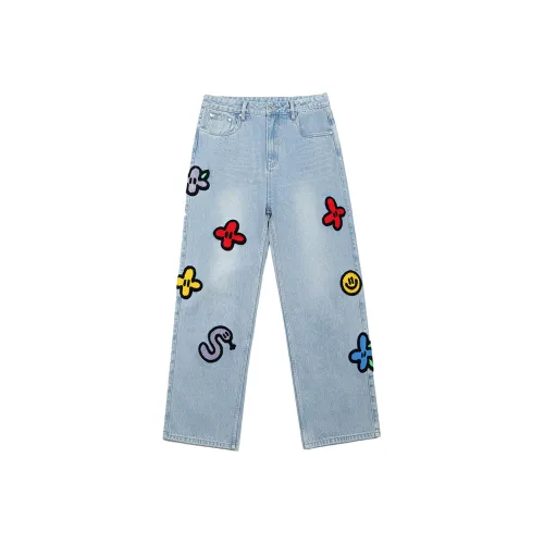 Guuka x AGAHO Jeans Men's Light Blue