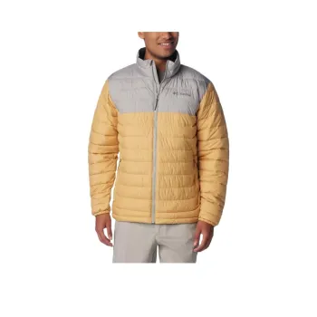 Columbia Powder Powder Lite™ Jackets Coats Men's Light Camel Color / Slate Gray